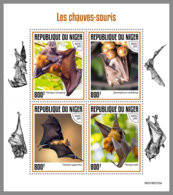 NIGER 2019 MNH Bats Fledermäuse Chauves-souris M/S - OFFICIAL ISSUE - DH1929 - Vleermuizen