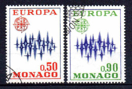 Monaco - 1972  - Europa   - N° 883/884-  Oblitérés - Used - Used Stamps