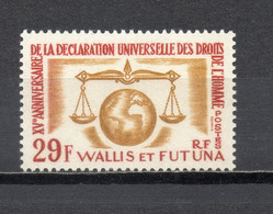 WALLIS ET FUTUNA   N° 169    NEUF SANS CHARNIERE COTE 8.60€     DROITS DE L'HOMME - Nuovi