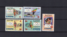 Ethiopia 1990 Olympic Games Set Of 5 MNH - Ete 1992: Barcelone