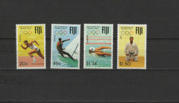 Fiji Islands 1992 Olympic Games Barcelona, Judo, Sailing Etc. Set Of 4 MNH - Zomer 1992: Barcelona