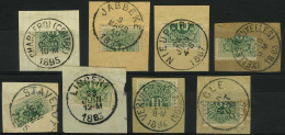 TX 1 - Cijfer In Een Ovaal - Gehalveerde Zegel Afgestempeld Op Document - Demi-timbre Oblitéré Sur Document - Francobolli