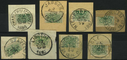 TX 1 - Cijfer In Een Ovaal - Gehalveerde Zegel Afgestempeld Op Document - Demi-timbre Oblitéré Sur Document - Stamps