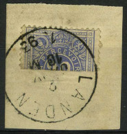TX 2 - Cijfer In Een Ovaal - Gehalveerde Zegel Afgestempeld Op Document - Demi-timbre Oblitéré Sur Document - Timbres