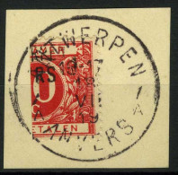 TX 13A - Cijfer In Cirkel Op Gekleurde Achtergrond - Chiffre Dans Cercle Sur Fond De Couleur - Gestempeld - Stamps