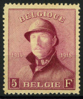 België 177 (*) - Koning Albert I Met Helm - Nieuw Zonder Gom - Neuf Sans Gomme - New Without Gum - 1919-1920 Behelmter König