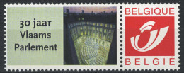België 3181 - Duostamp - 30 Jaar Vlaams Parlement - Mint