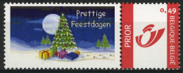 België 3183 - Duostamp - Prettige Feestdagen - Kerstboom - Nuovi