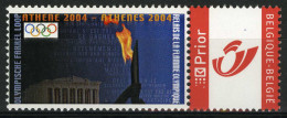 België 3274 - Duostamp - Sport - Athene 2004 - Olympische Fakkel Loop - Mint