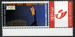 België 3274 - Duostamp - Sport - Athene 2004 - Olympische Fakkel Loop - Postfris