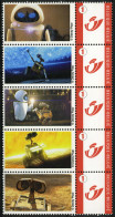 België 3700 - Duostamp - Wall-E - Disney Pixar - Strook Van 5 - Ungebraucht