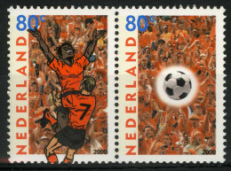 2000 - Nederland - Eur. Kampioenschap Voetbal - Samenhangend -  Champ. Eur. De Football - Se Tenant - Emissions Communes