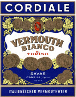 CANELLI, Asti - ETICHETTA D'EPOCA VERMOUTH BIANCO CORDIALE - #002 - Alcoholes Y Licores