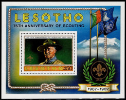 Lesotho 1982, Robert Baden-Powell (1857-1941), British General And Founder Of The Scout Organisation, MiNr. 372 Block 13 - Unused Stamps