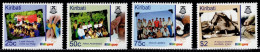 Kiribati 2007, 100 Years Of The Scout Movement: Campaign To Fight AIDS, Leadership, Scout Camp, Etc., MiNr. 1028-1031 - Unused Stamps