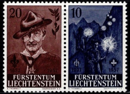 Fürstentum Liechtenstein 1957, 50 Years Of The Scout Movement; 100th Birthday Of Robert Baden-Powell, MiNr. 360-361 - Neufs