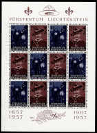 Fürstentum Liechtenstein 1957, 50 Years Of The Scout Movement; 100th Birthday Of Robert Baden-Powell, MiNr. 360-361 - Unused Stamps