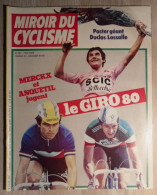 MIROIR DU CYCLISME 282 + Poster LE TOUR D'ITALIE MERCKX MOSER LIEGE BASTOGNE - Desde 1950