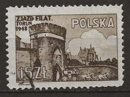 POLAND Oblitéré 527 Congrès Des Philatélistes à Torun - Used Stamps
