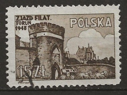 POLAND Oblitéré 527 Congrès Des Philatélistes à Torun - Gebraucht