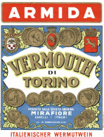 CANELLI, Asti - ETICHETTA D'EPOCA VERMOUTH MIRAFIORE ARMIDA - #005 - Alcools & Spiritueux