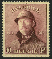 België 178 * - Koning Albert I Met Helm - Roi Casqué - Centrage ! - 1919-1920  Cascos De Trinchera