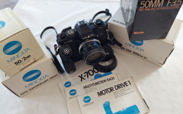 Minolta X-700 MPS With Motor Drive 1 And Lenses - Fotoapparate