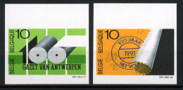 België 2435/36 ON - Pers - Gazet Van Antwerpen - Het Volk - 1981-2000