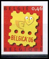 België 3527 ON - Logo Belgica 2006 - Ongetand - Non Dentelé - 2001-…