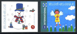 België 4192/93 ON - Kerstmis En Nieuwjaar - Beste Wensen - Sneeuwman - Engel - Noël Et Nouvel An - Meilleures Voeux - 2001-…