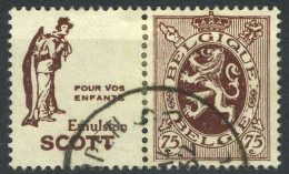 België PU58 - Scott (enfants) - Gestempeld - Used