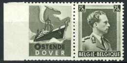 België PU103 ** - Witte Rand - Oostende-Dover - Nuevos