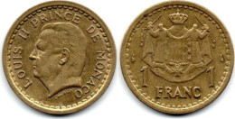 MA 29833  /  Monaco 1 Franc TTB - 1922-1949 Luigi II