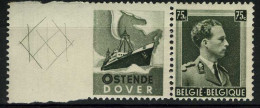 België PU118 ** - Gekruiste Lijnen In Rand - Oostende-Dover - Mint