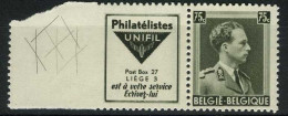 België PU119 ** - Gekruiste Lijnen In Rand - Philatélistes Unifil - Mint