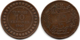 MA 28601  /  Tunisie - Tunisia - Tunesien 10 Centimes 1907 A TB - Tunesië