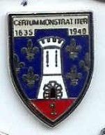 @@ Blason écusson 1er Régiment De Cuirassiers Militaire Devise "certrum Monstrat Iter" 1635-1940  @@pol129a - Army