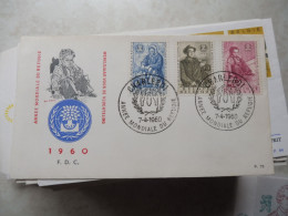 Fdc Belgique Belgie 1960 Refugié   / Fdc  Vluchteling 1125/1127 Charleroi  Pen De Bast - 1951-1960