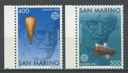 SAINT-MARIN 1983 N° 1074/1075 ** Neufs MNH Superbes C 6.50 € Génie Humain EUROPA Piccard Aérostat Bathyscaphe - Ungebraucht