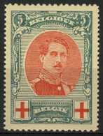 België 132A ** - Rode Kruis - Croix-Rouge - Koning Albert I - Roi Albert I - Tanding/Dentelure 12 X 14 - Luxe - SUP - 1914-1915 Rode Kruis