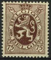 België 288A ** - Healdieke Leeuw - 75c Bruin - 1929-1937 Heraldischer Löwe