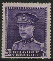 België 322 ** - Koning Albert I - "Albert Met Kepi" - 2,45F Violet - 1931-1934 Képi