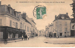 95 - SAN63430 - MARINES - Rue Des Sablons - Prise De La Place Du Marché - Marines