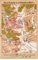 67 - WOERTH - SAN64145 - Karte Der Denkmaler Auf Dem Schlachlfeld Von Worth - Wörth