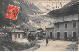 74 - ARGENTIERES - SAN65853 - Le Glacier Et La Gare - Autres & Non Classés