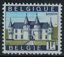 België 1423P3 ** - Kasteel Van Spontin - FOSFORESCEREND Papier - PHOSPHORESCENT  - Ungebraucht