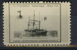 België Errinofilie ** - 1957 Expedition Antarctiique Belge 1958 - La Belgica Dans L'Escaut - Commandant De Gerlache   - Erinnofilia [E]