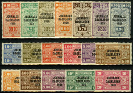 België JO1/18 ** - Postpakketzegels Met Opdruk "Journaux - Dagbladen 1928" - Zeer Mooie Reeks - Giornali [JO]