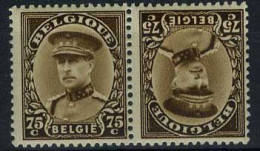 België KP15 * - Koning Albert I - Roi Albert I - Kopstaande - Tête-bêche - Tete Beche  [KP] & Interpannelli [KT]