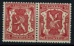 België KP18 ** - Klein Staatswapen - Kopstaande - Tête-bêche - Tête-bêche [KP] & Zwischensteg [KT]